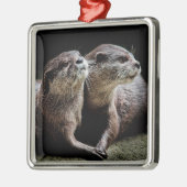 Kutest Baby Animals | Otters Holding Hands Metalen Ornament (Links)