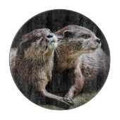 Kutest Baby Animals | Otters Holding Hands Snijplank (Voorkant)