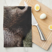 Kutest Baby Animals | Otters Holding Hands Theedoek (Quarter Fold)
