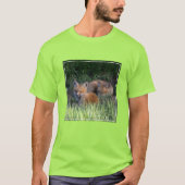 Kutest Baby Animals | Paar van Red Fox Kit Sibling T-shirt (Voorkant)
