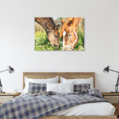 Kutest Baby Animals | Paardenkool Canvas Afdruk (Insitu (Slaapkamer))