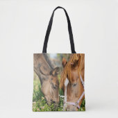 Kutest Baby Animals | Paardenkool Tote Bag (Voorkant)