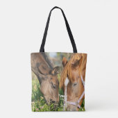Kutest Baby Animals | Paardenkool Tote Bag (Achterkant)