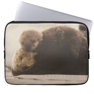 Kutest Baby Animals Pasgeboren otterpop Laptop Sleeve