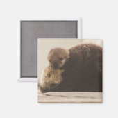 Kutest Baby Animals | Pasgeboren otterpop Magneet (Voorkant / Achterkant)