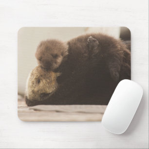 Kutest Baby Animals Pasgeboren otterpop Muismat