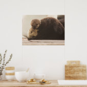Kutest Baby Animals | Pasgeboren otterpop Poster (Keuken)