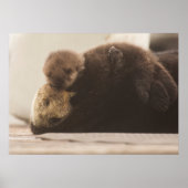 Kutest Baby Animals | Pasgeboren otterpop Poster (Voorkant)