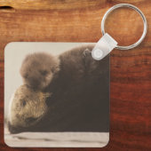 Kutest Baby Animals | Pasgeboren otterpop Sleutelhanger (Achterkant)