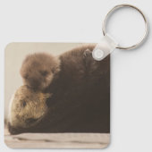 Kutest Baby Animals | Pasgeboren otterpop Sleutelhanger (Achterkant)