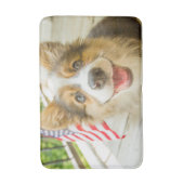 Kutest Baby Animals | Patriotic Corgi Puppy Badmat (Voorkant Verticaal)