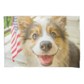 Kutest Baby Animals | Patriotic Corgi Puppy Kussensloop (Voorkant)