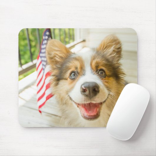 Kutest Baby Animals | Patriotic Corgi Puppy Muismat (Met muis)
