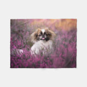 Kutest Baby Animals | Pekingese Puppy Fleece Deken (Voorkant (Horizontaal))
