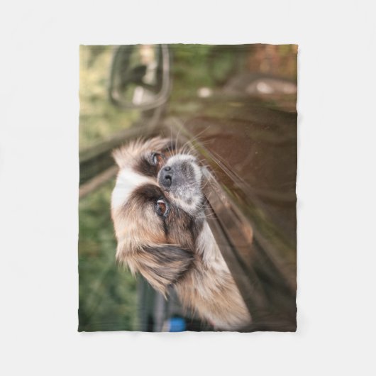 Kutest Baby Animals | Pekingese puppy in auto Fleece Deken (Voorkant)