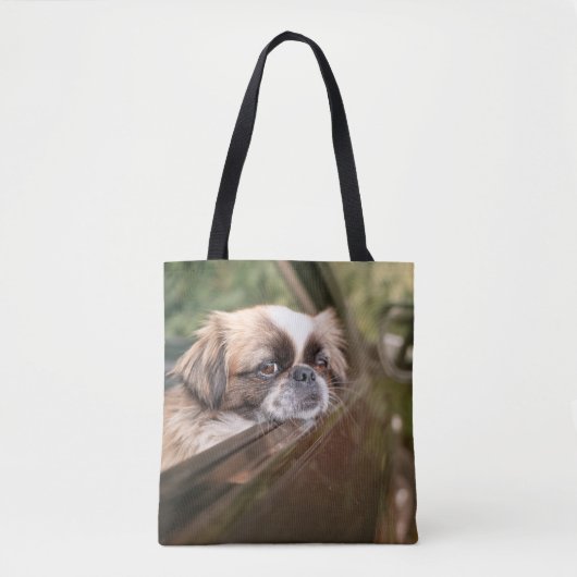 Kutest Baby Animals | Pekingese puppy in auto Tote Bag (Voorkant)