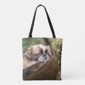 Kutest Baby Animals | Pekingese puppy in auto Tote Bag (Achterkant)
