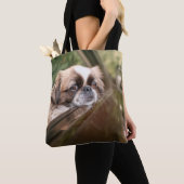 Kutest Baby Animals | Pekingese puppy in auto Tote Bag (Dichtbij)