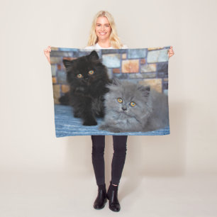 Kutest Baby Animals Perzische Kittens in Blanket Fleece Deken