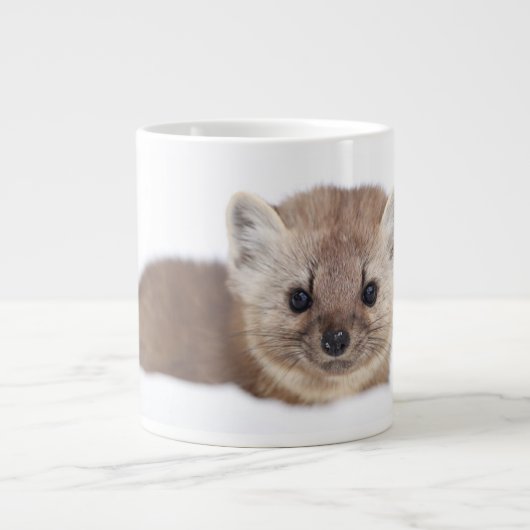 Kutest Baby Animals | Pine Marten Grote Koffiekop (Voorkant)