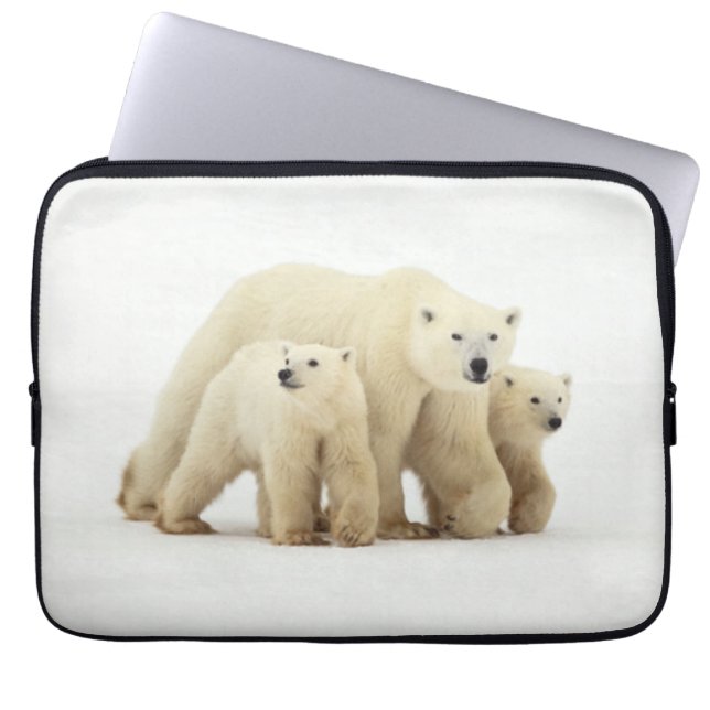Kutest Baby Animals | Polaire Beer Laptop Sleeve (Voorkant)