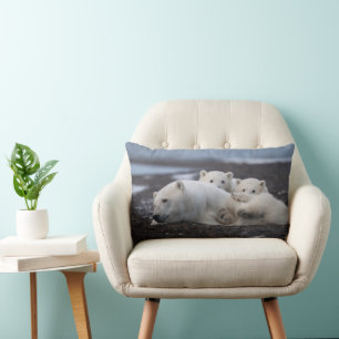 Kutest Baby Animals Polar Beer Family Alaska Kussen