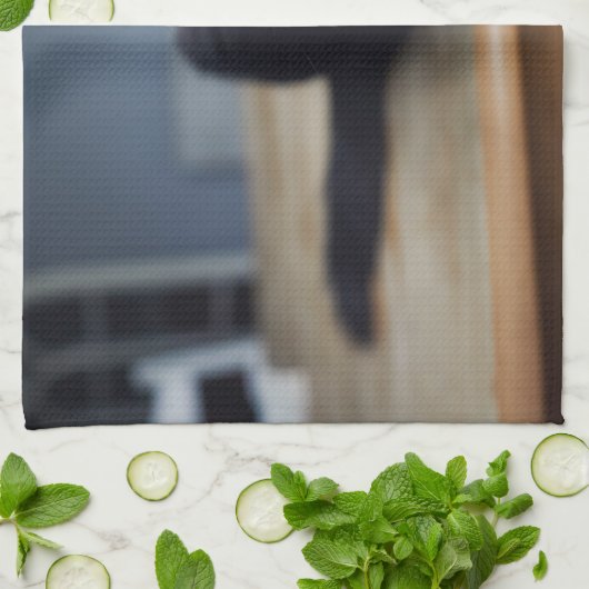 Kutest Baby Animals | Portret van een zwarte kat Theedoek (Gevouwen)