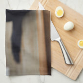 Kutest Baby Animals | Portret van een zwarte kat Theedoek