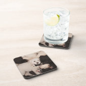 Kutest Baby Animals | PUPPIES Bier Onderzetter (Rechterzijde)