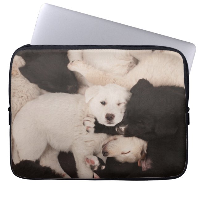 Kutest Baby Animals | PUPPIES Laptop Sleeve (Voorkant)