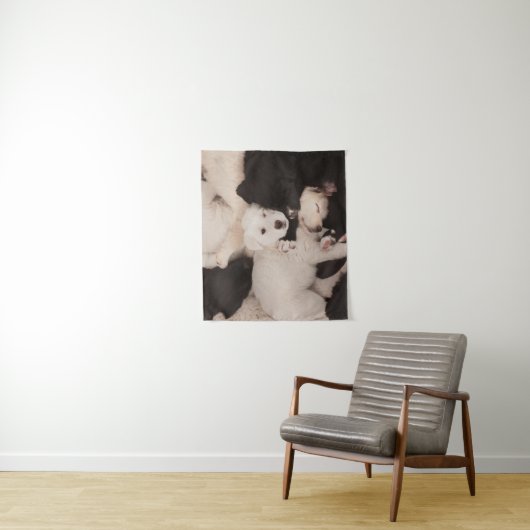 Kutest Baby Animals | PUPPIES Wandkleed (In situ)