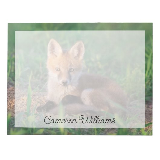 Kutest Baby Animals | Red Fox Kit Relaxing Notitieblok (Voorkant)