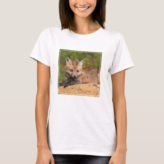 Kutest Baby Animals | Red Fox Pup T-shirt (Voorkant)