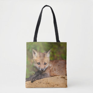 Kutest Baby Animals Red Fox Pup Tote Bag