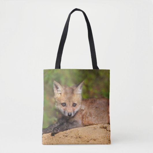 Kutest Baby Animals | Red Fox Pup Tote Bag (Voorkant)