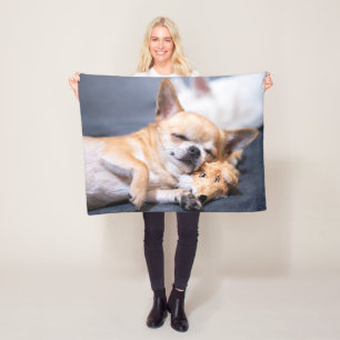 Kutest Baby Animals   Red-haring Chihuahua Dog Fleece Deken