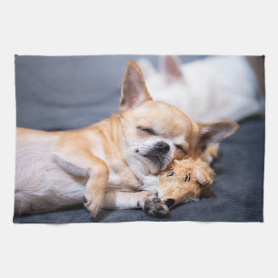 Kutest Baby Animals Red-haring Chihuahua Dog Theedoek