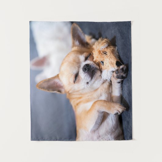 Kutest Baby Animals | Red-haring Chihuahua Dog Wandkleed (Voorkant)