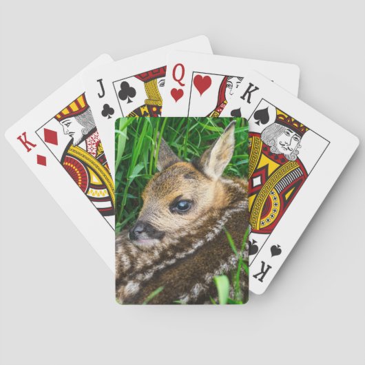 Kutest Baby Animals | Roe Deer Baby Pokerkaarten (Achterkant)