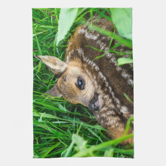 Kutest Baby Animals | Roe Deer Baby Theedoek (Verticaal)