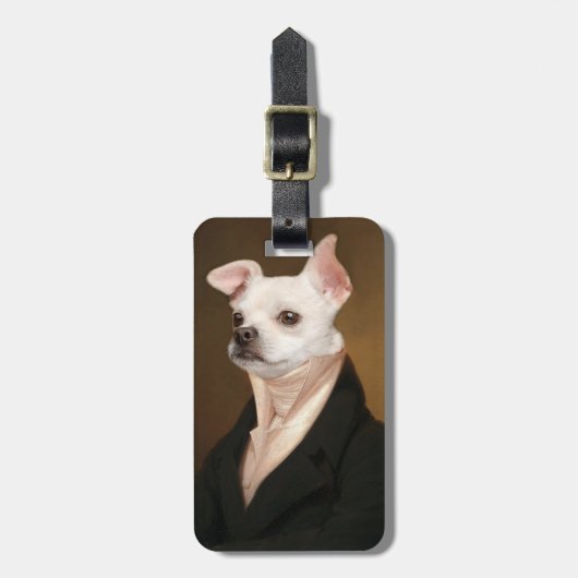 Kutest Baby Animals | Royal Chihuahua Portrait Bagagelabel (Voorkant verticaal)