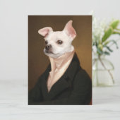 Kutest Baby Animals | Royal Chihuahua Portrait Bedankkaart (Staand voorkant)