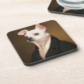 Kutest Baby Animals | Royal Chihuahua Portrait Bier Onderzetter (Linkerzijde)