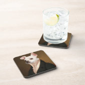 Kutest Baby Animals | Royal Chihuahua Portrait Bier Onderzetter (Rechterzijde)