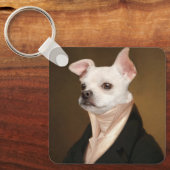 Kutest Baby Animals | Royal Chihuahua Portrait Sleutelhanger (Voorkant)