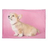 Kutest Baby Animals | Roze Corgi Puppy Kussensloop (Achterkant)