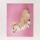 Kutest Baby Animals | Roze Corgi Puppy Legpuzzel (Verticaal)