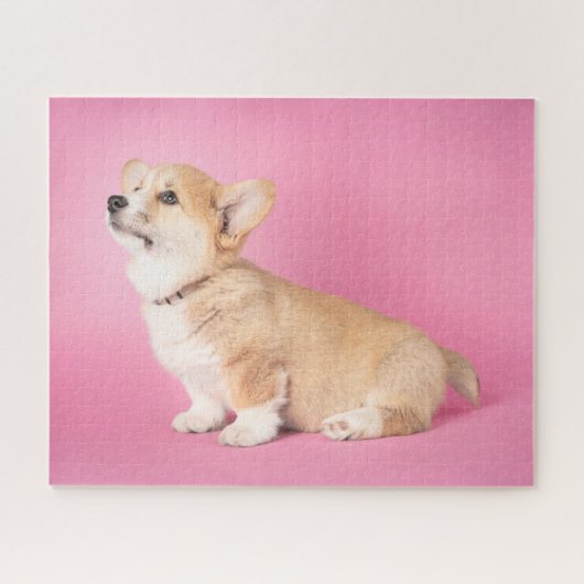 Kutest Baby Animals | Roze Corgi Puppy Legpuzzel (Horizontaal)