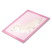 Kutest Baby Animals | Roze Corgi Puppy Notitieblok (Schuin)