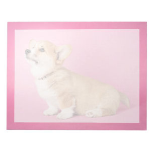 Kutest Baby Animals Roze Corgi Puppy Notitieblok